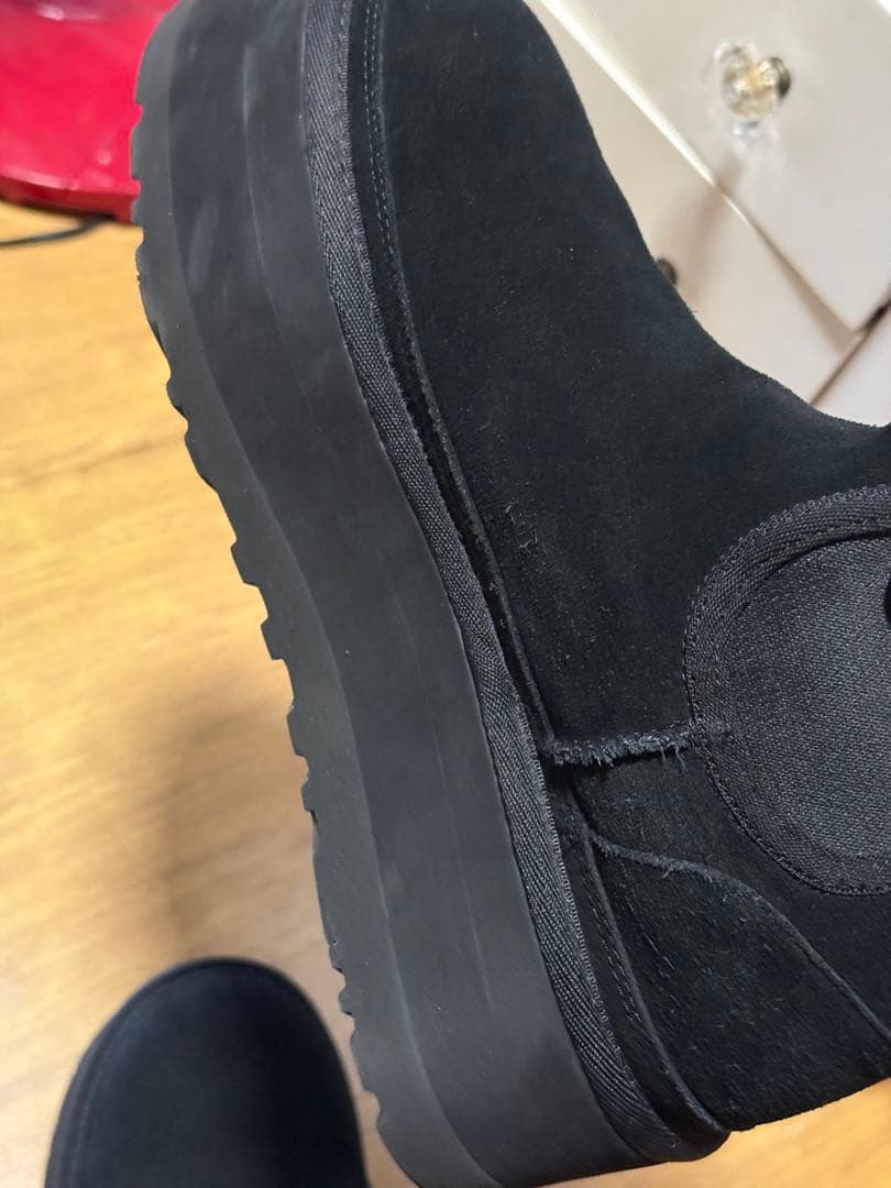 25cm UGG プラットフォーム チェルシー ブーツ　サイドゴア 厚底