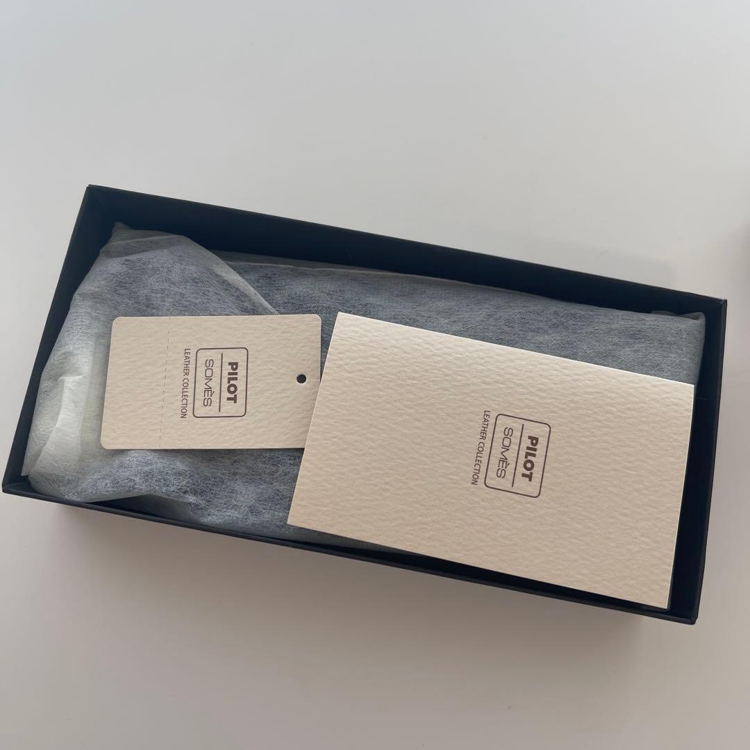 PILOT SOMES 黒 レザー 筆箱