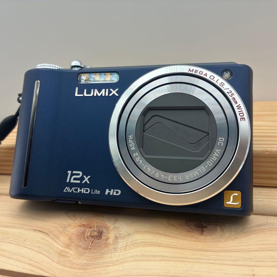 パナソニック ルミックス DMC-TZ7 ネイビー ブルー コンデジ