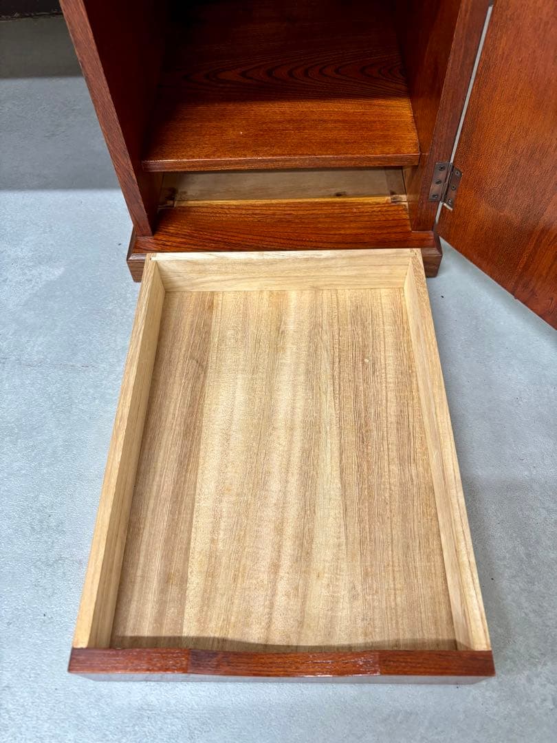 昭和レトロ 文机　ローデスク　引出し2杯　ローボードにも