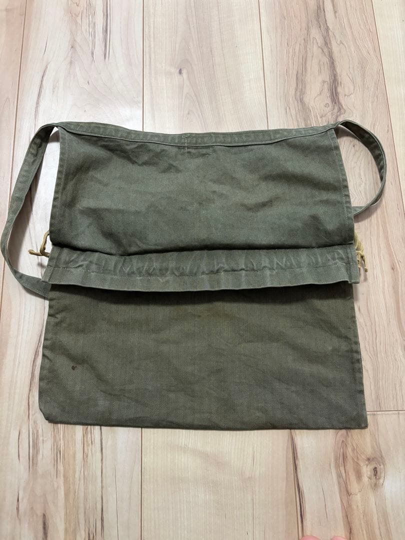 【極美品】1940s 米国赤十字社 HBTエプロンバッグ WWII ヴィンテージ