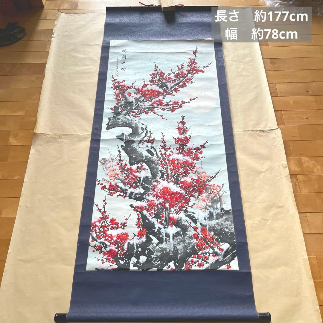 夕顔 杏の花 梅の花 など絵の掛け軸6点まとめ売り