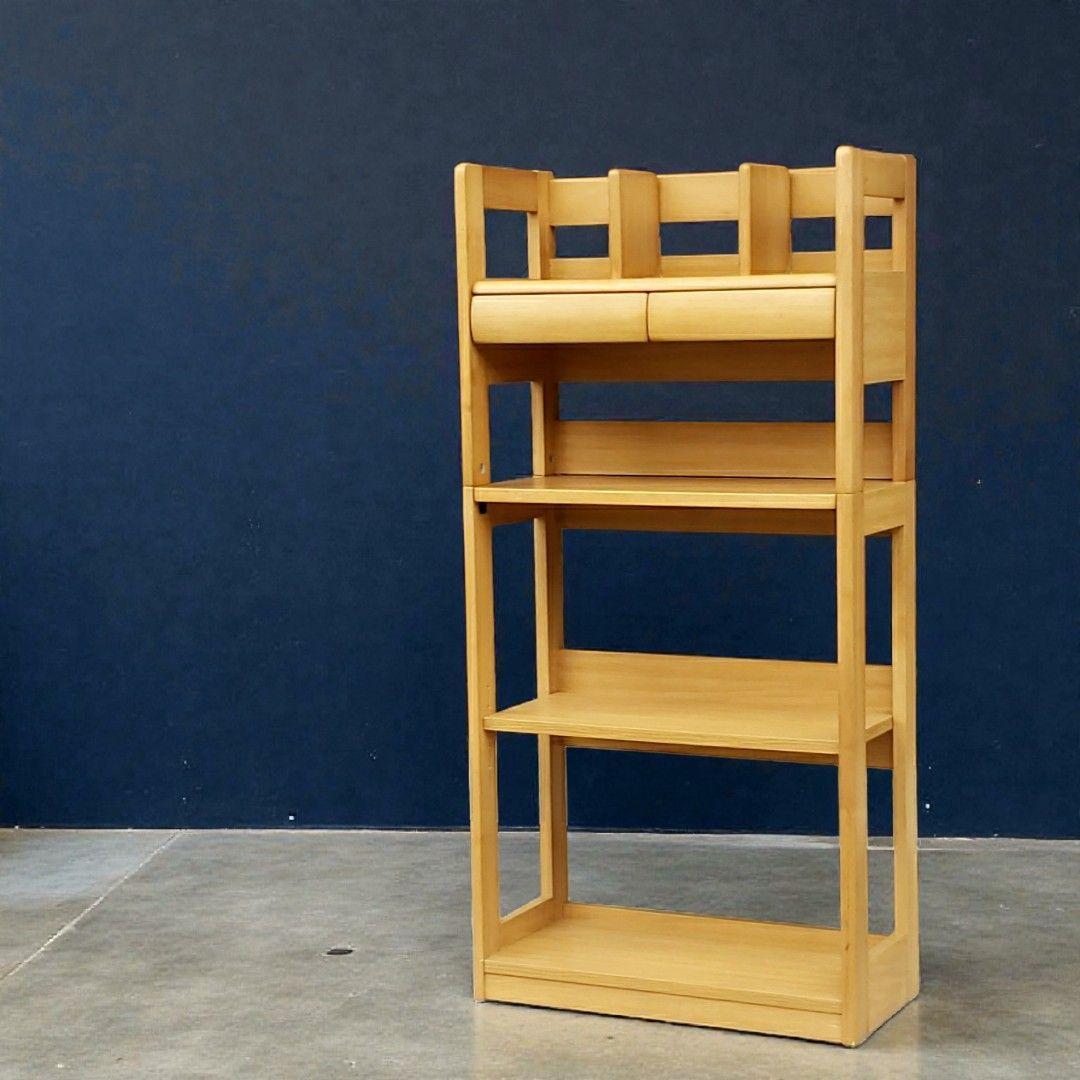 【美品】KOIZUMI オープンシェルフ 引出し2杯 書棚 デスクシェルフ