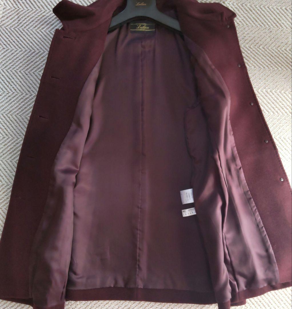 Leilian レリアン カシミヤ100%　大きいサイズ 13＋ ダークボルドー