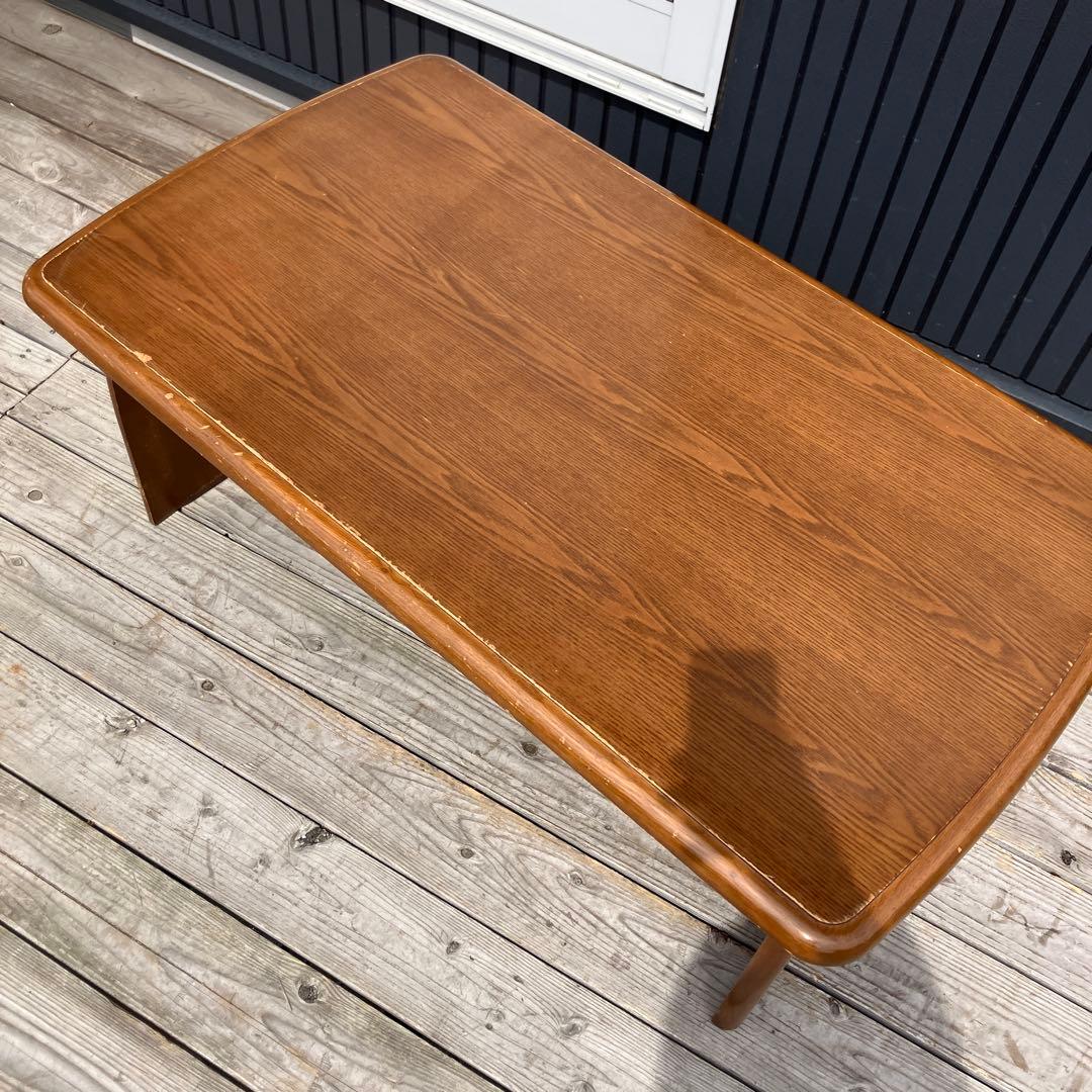 北欧レトロ 木製 センターテーブル コーヒーテーブル サイドテーブル 古家具