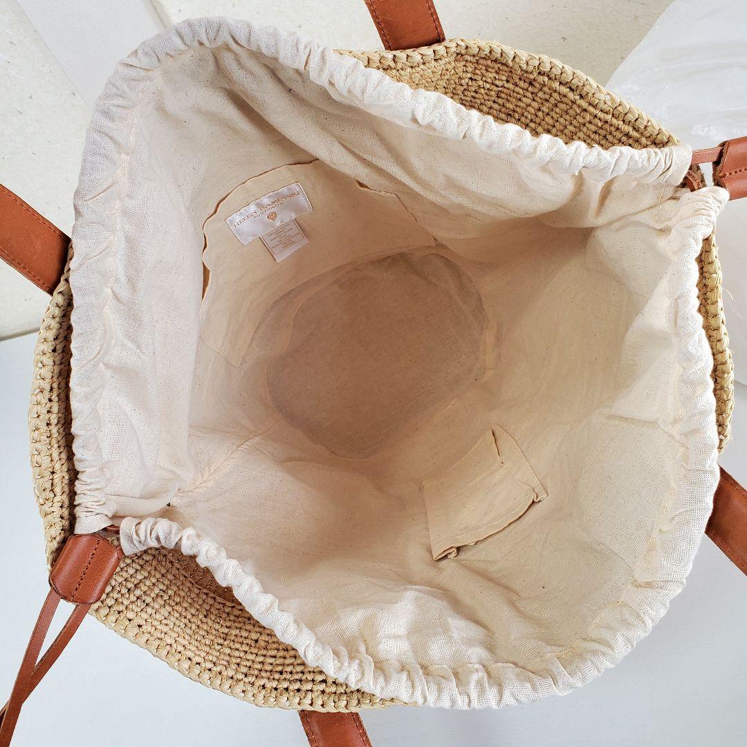 HELEN KAMINSKI ヘレンカミンスキー バケツ型 ラフィアトートバッグ