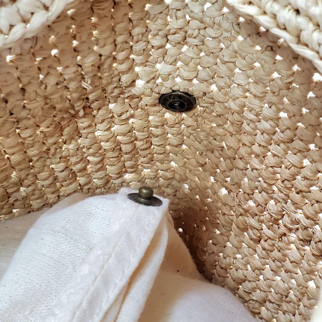 HELEN KAMINSKI ヘレンカミンスキー バケツ型 ラフィアトートバッグ