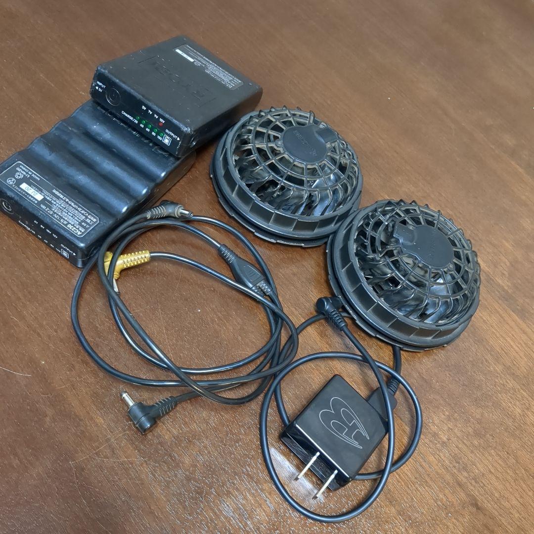 お値下げしました！ バートル　12vバッテリー2個とファンセット