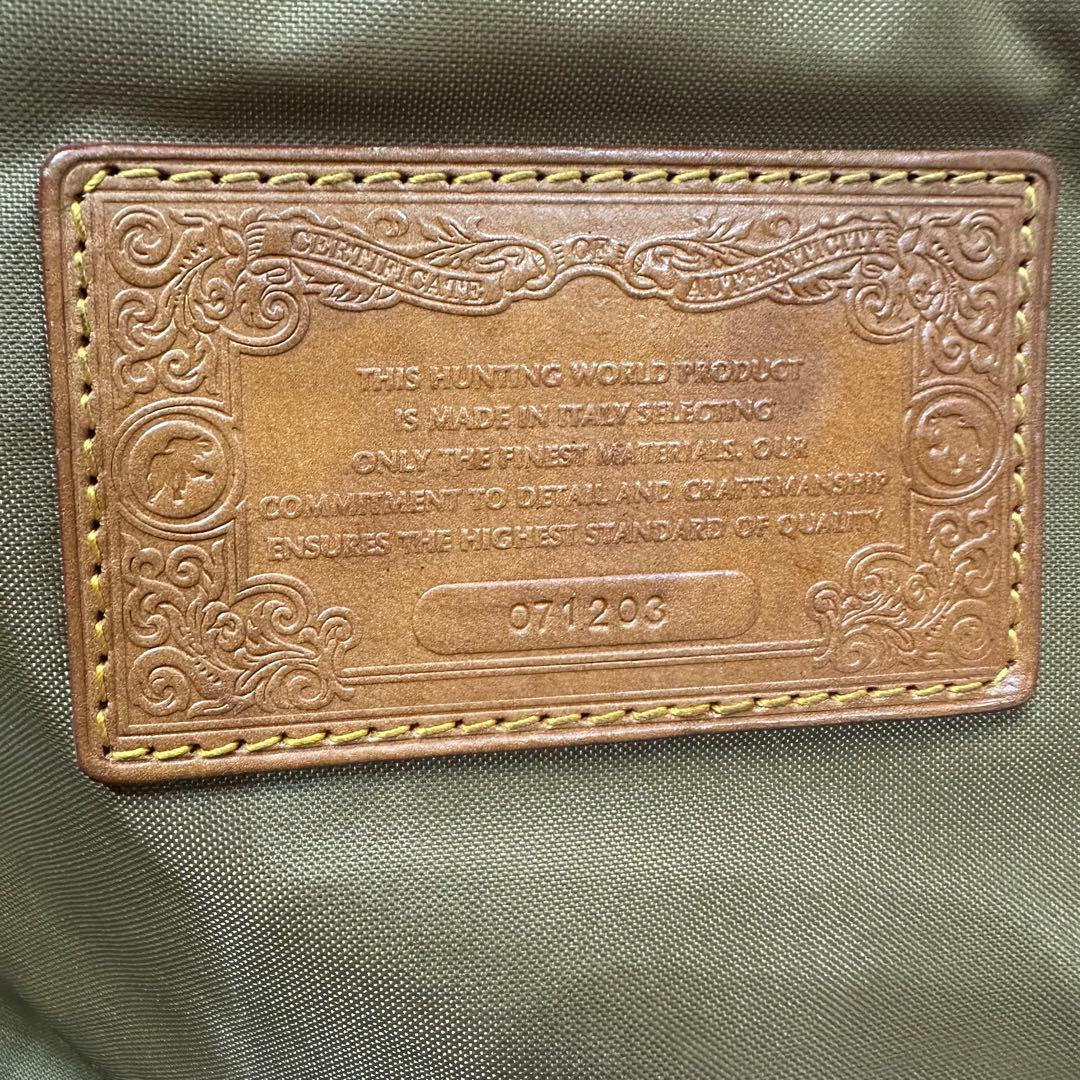 【HUNTING WORLD】バチュークロス ブラック ショルダーバッグ