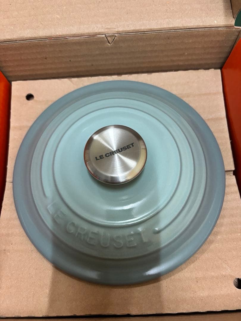 ルクルーゼ　ココット・エブリィ 18 シーソルト (ブラックマットホーロー)