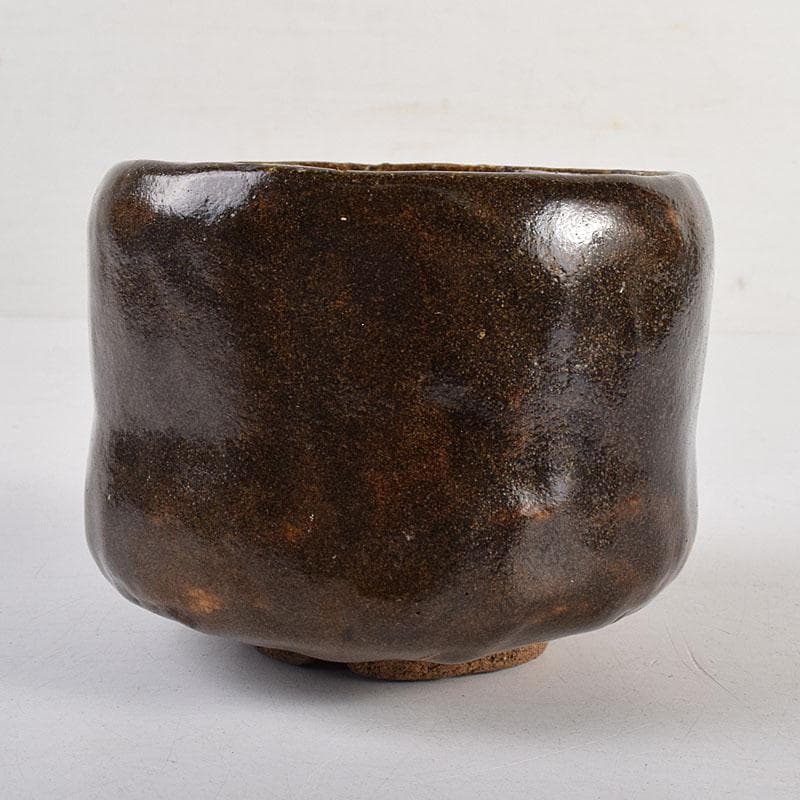 茶道具　瀬戸焼　瀬戸黒茶碗　時代箱　M　R8848
