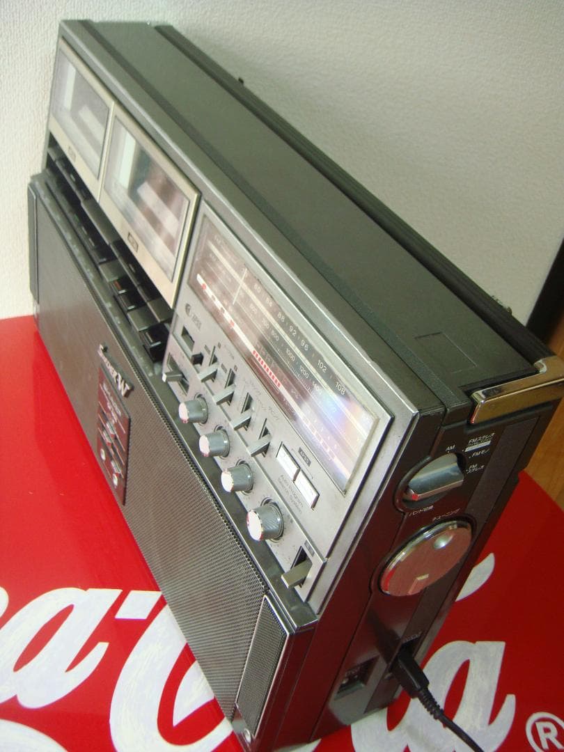 SHARP　＊昭和の音質重視ラジカセ　ザ・サーチャーW　GF８８８＊【訳アリ品】