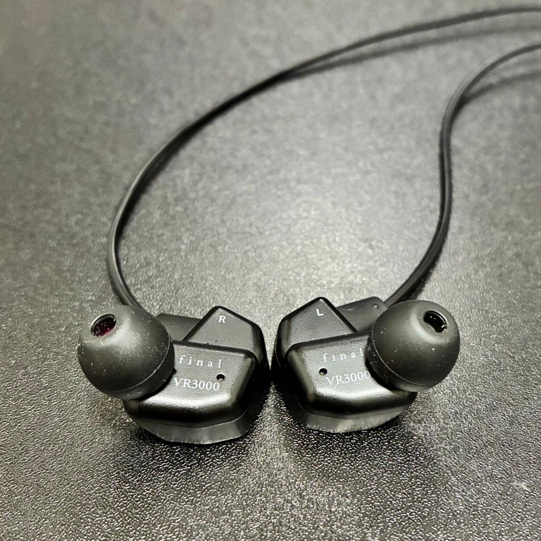 ファイナル VR3000 有線イヤホン Black Pearl 2点出音確認済み