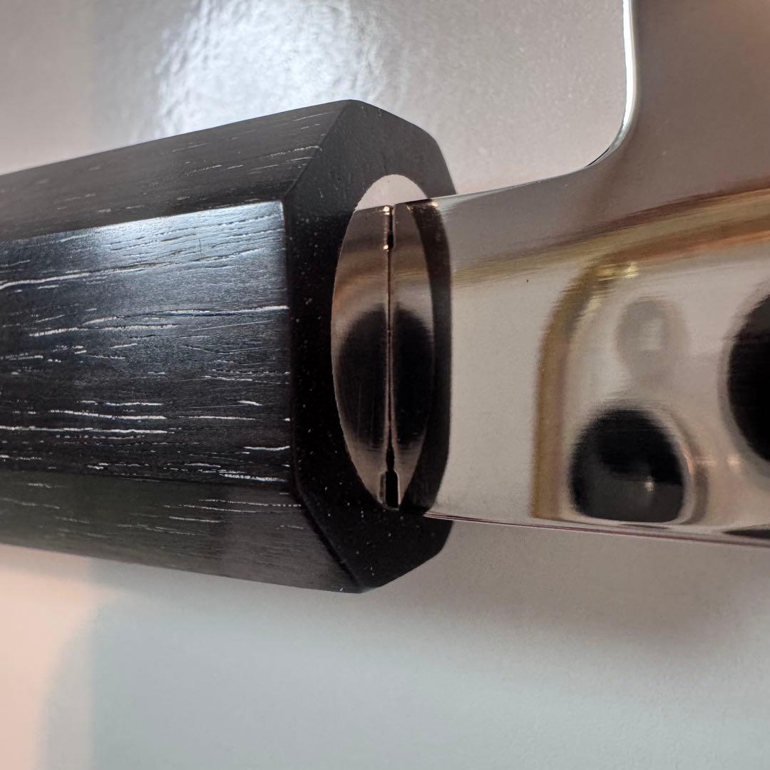 【特価限定】270mm 切付柳刃包丁 鏡面　黒檀八角柄 刺身包丁 全鋼。