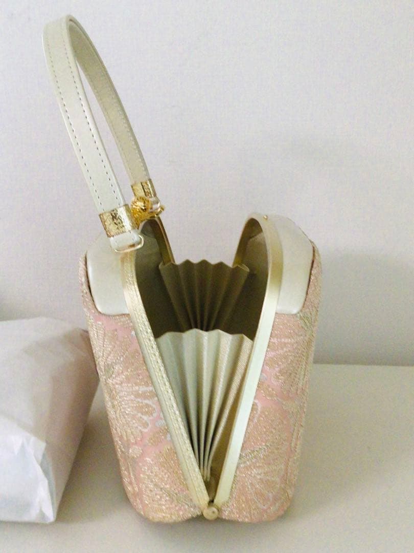 京都和装小物 成人式 西陣 特選最高級 バッグと3枚芯草履セット L寸 未使用品