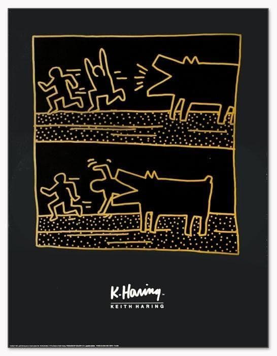 特別額装品/Untitled 1981（キース ヘリング）KeithHaring
