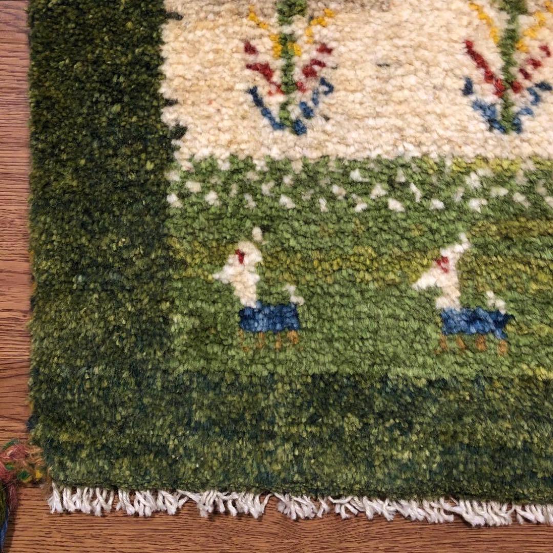 ペルシャギャッベ (ギャベ) ギャッベ 玄関マット No.2327