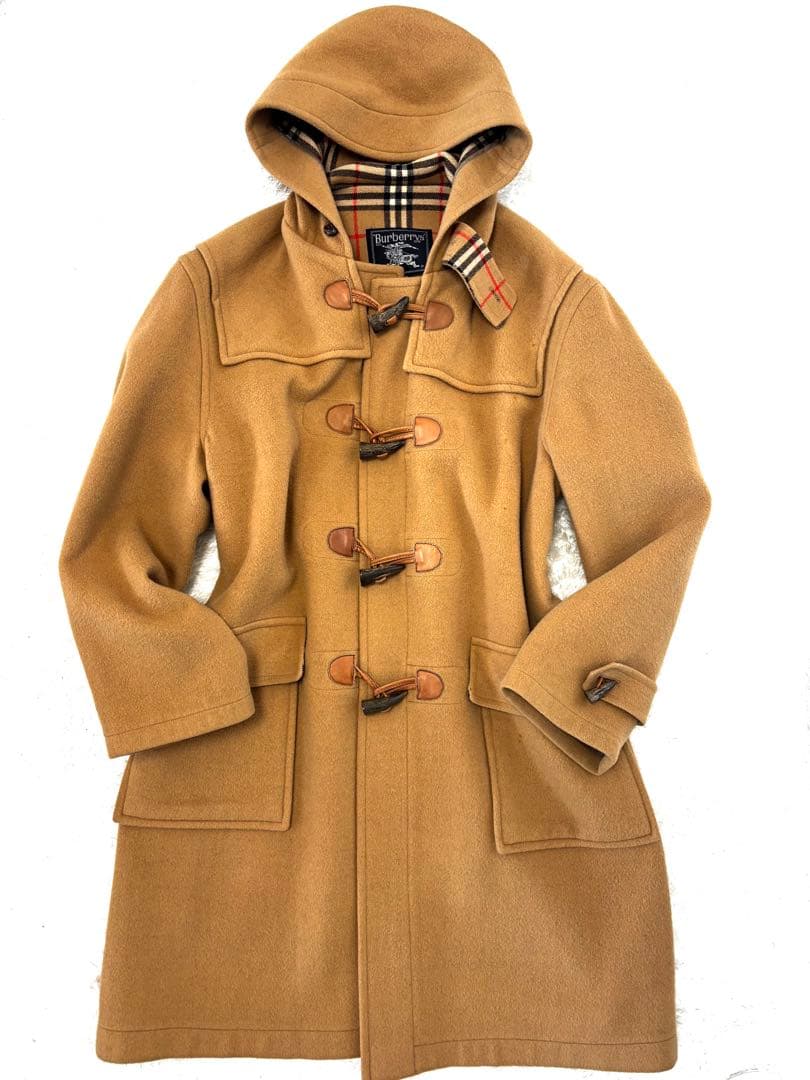 Burberry ダッフルコート カシミヤ ノバチェック キャメル