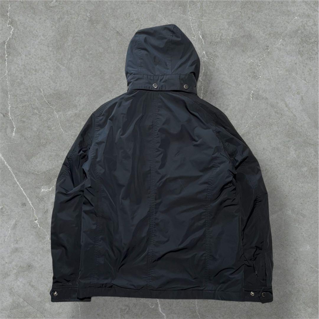 たろう Barbour 防水シェル中綿ジャケット黒クラシックタータン