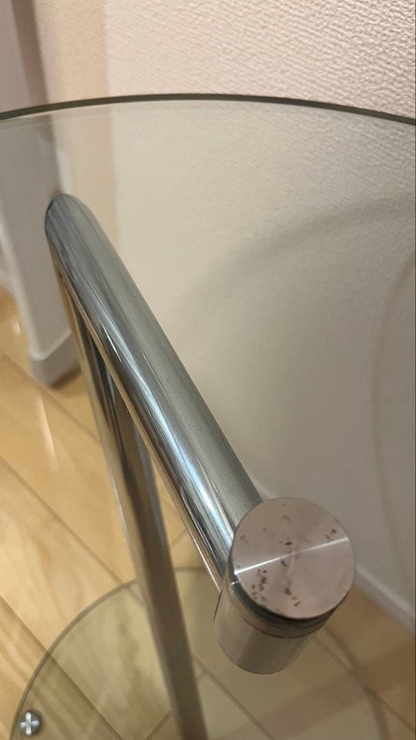 【最終値下げ】Ronald Schmitt　ガラスサイドテーブル