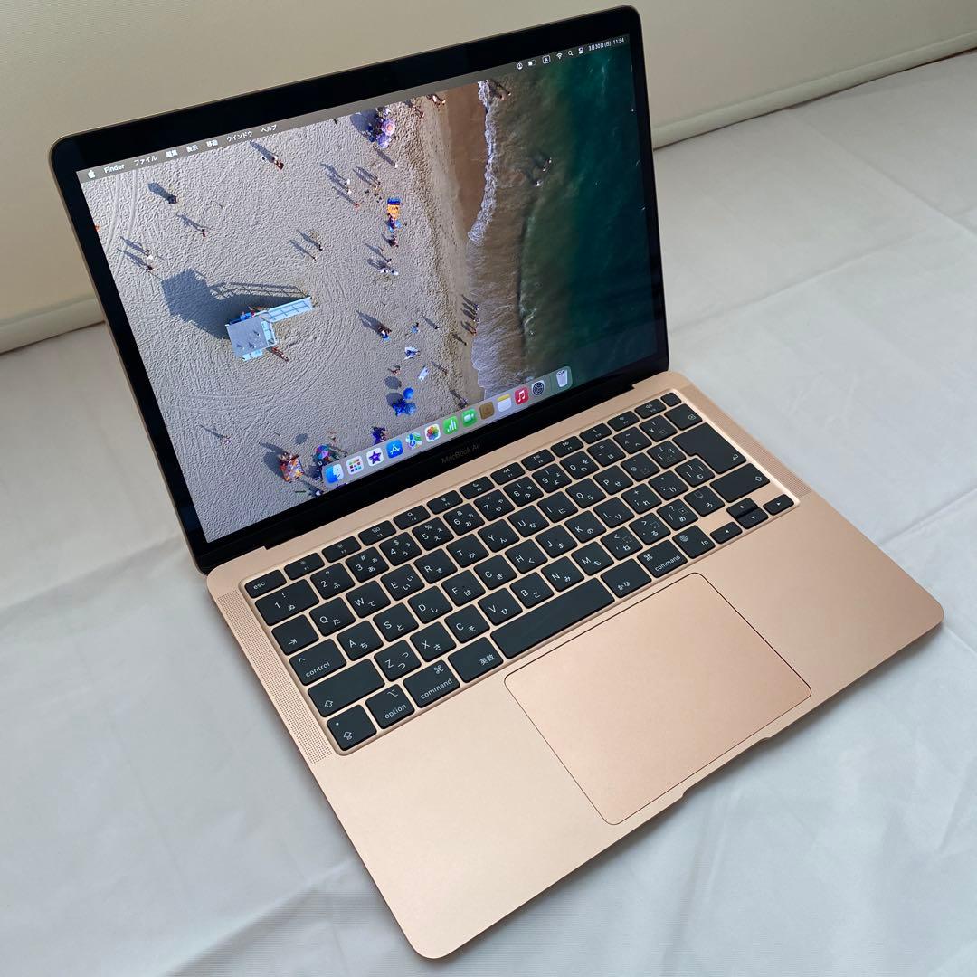【美品】MacBook Air 2020_M1/8GB/512GB_GLD