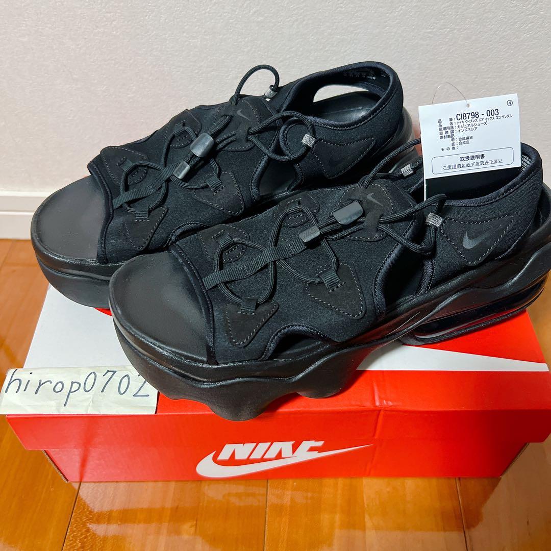 ナイキ エアマックスココ サンダル ブラック 28cm 新品未着用品①