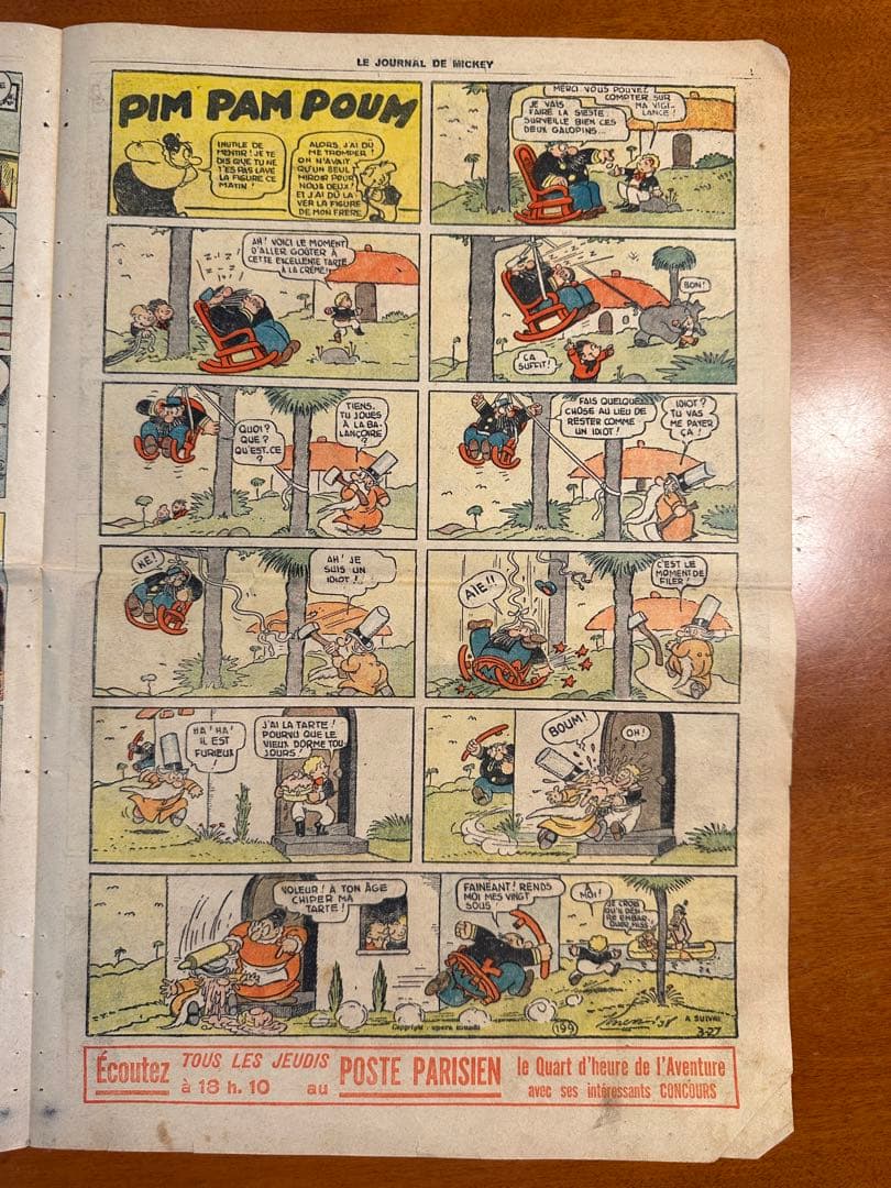 ビンテージMICKEY Le Journal de Mickey 1938年