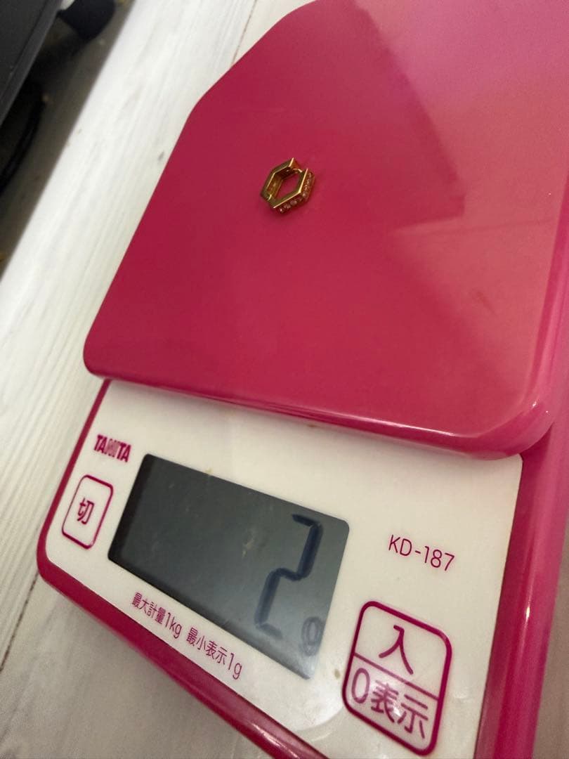 K18 ダイヤモンド　片耳ピアス