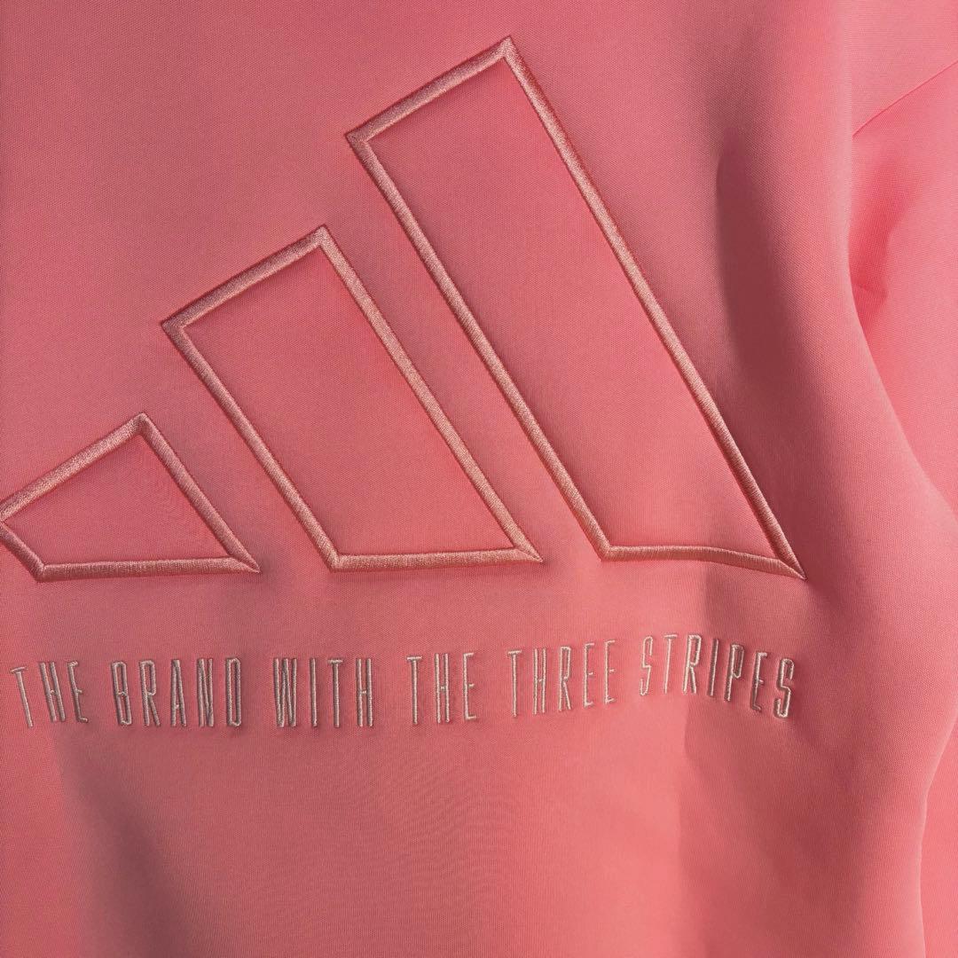 未使用adidas ダンボールニットフーディースカート セットアップ　ピンク