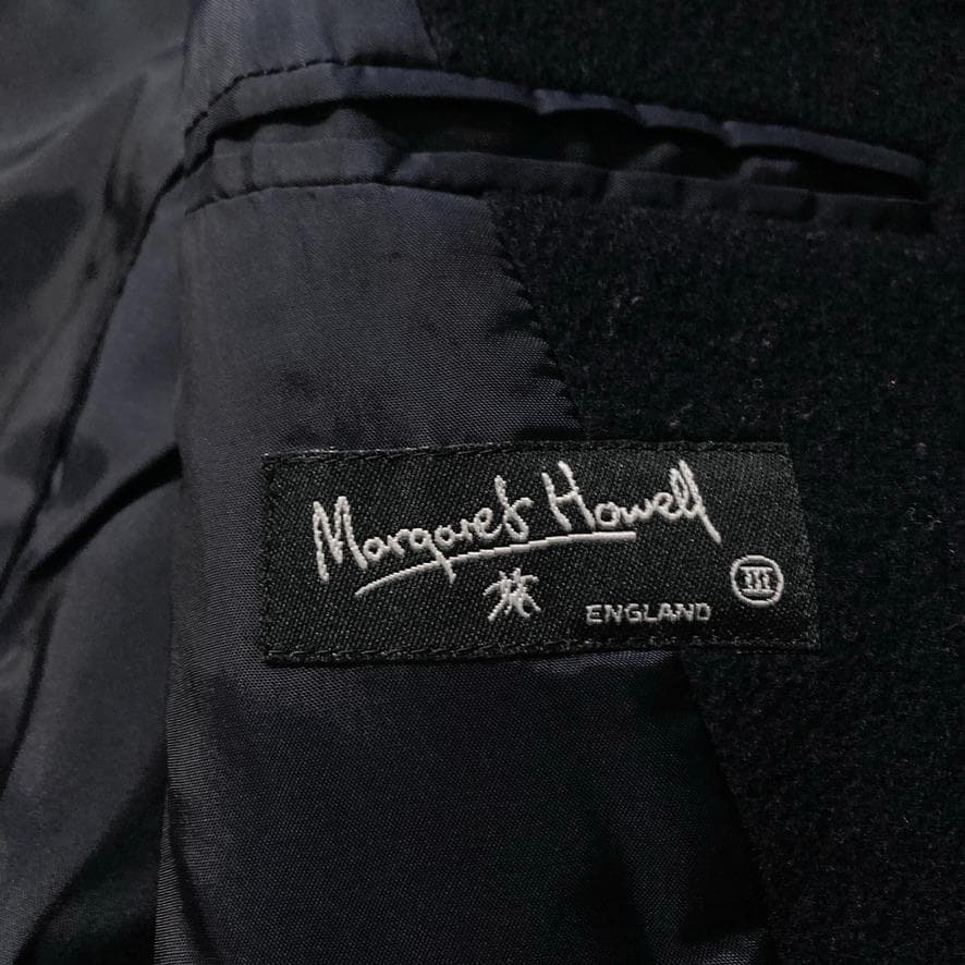 【ボンボン】マーガレットハウエル　旧タグ アンゴラカシミヤ混 ピーコート