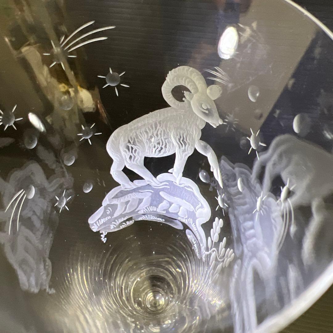 マイセン　クリスタルシャンパングラス　高さ22.5㎝　東Y7-1128☆1F