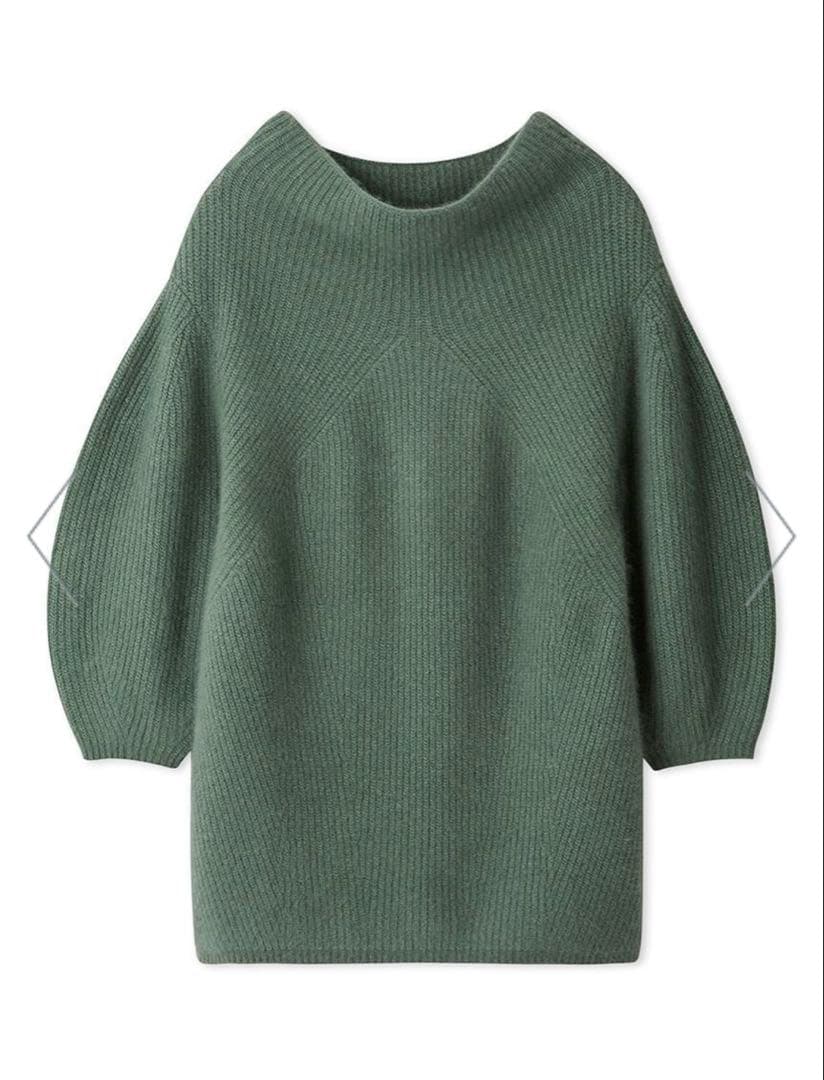 【タグ付未使用】snidel ラクーンミニニットワンピース　グリーン