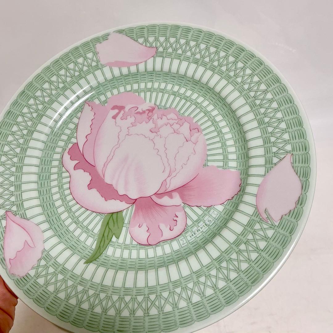 HERMES ピヴォワンヌ　Pivoines Roses ピオニー花柄皿 セット