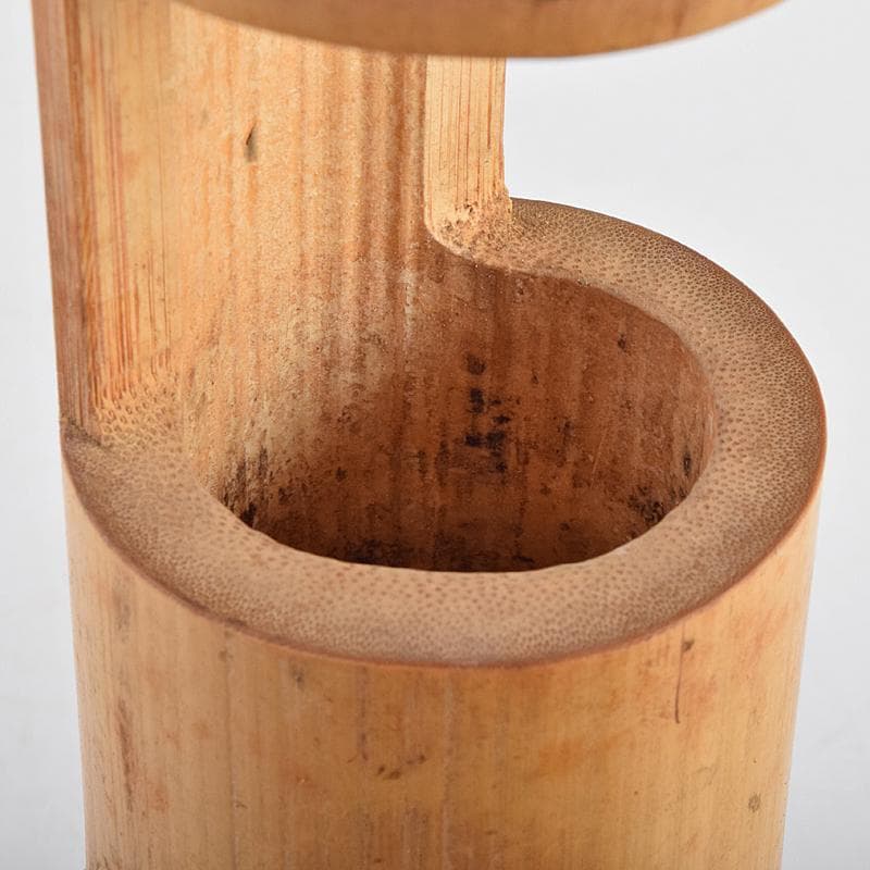 茶道具　竹花入　銘「雲の峰」　紫野　尾関桃林（宗園）極め箱　C　R9465