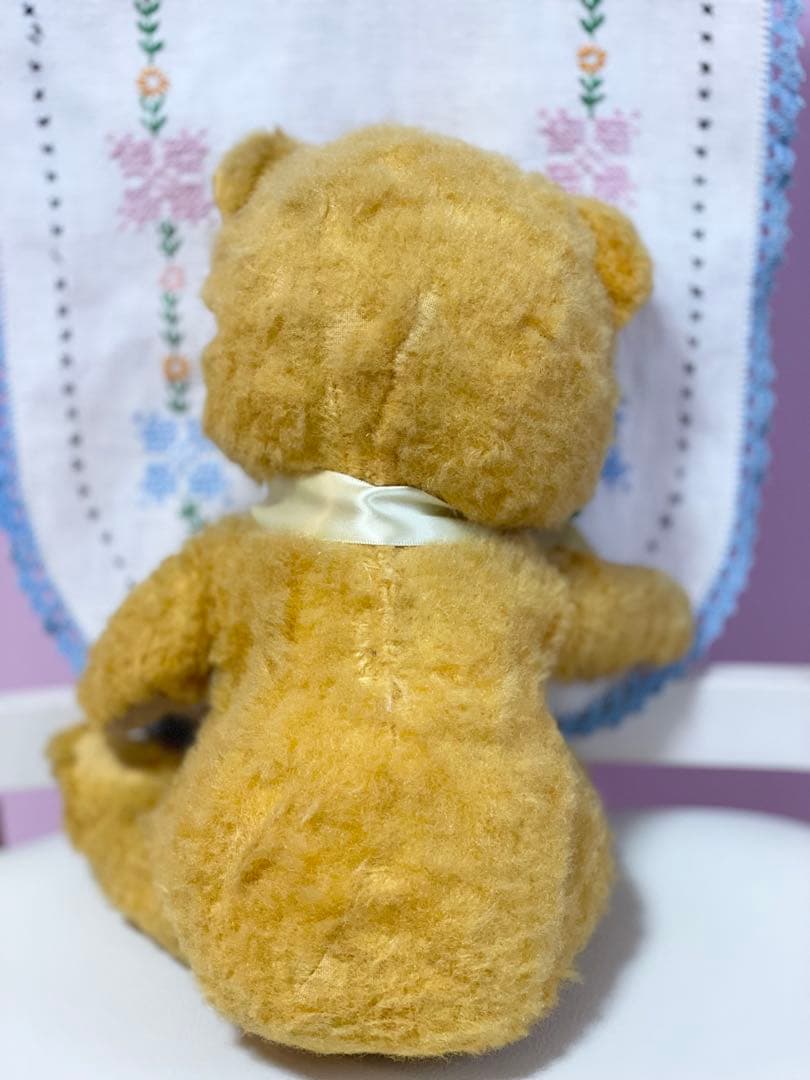 ラシュトン＊ベアー＊アンティークキルトのミニクッション