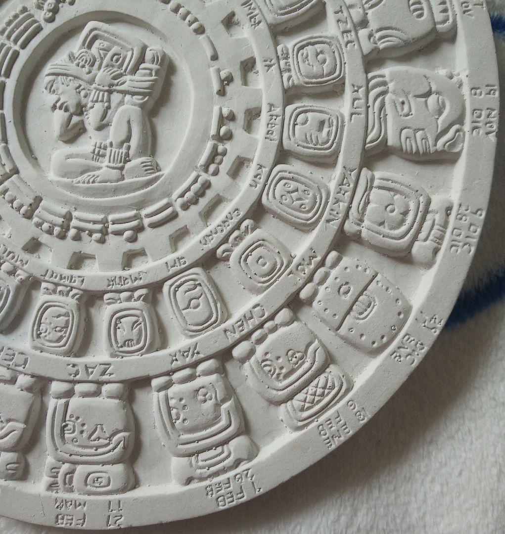 マヤ暦、アステカ、カレンダー、壁掛け、民芸品、彫刻
