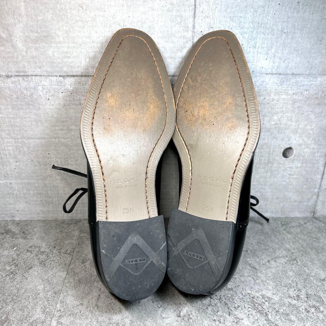 未使用級【REGAL】ビジネスシューズ/122R/プレーントゥ/ストレートチップ
