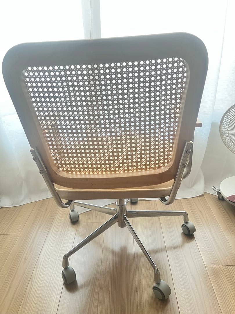 【極美品】LOWYA ラタン調デスクチェア 韓国インテリア風