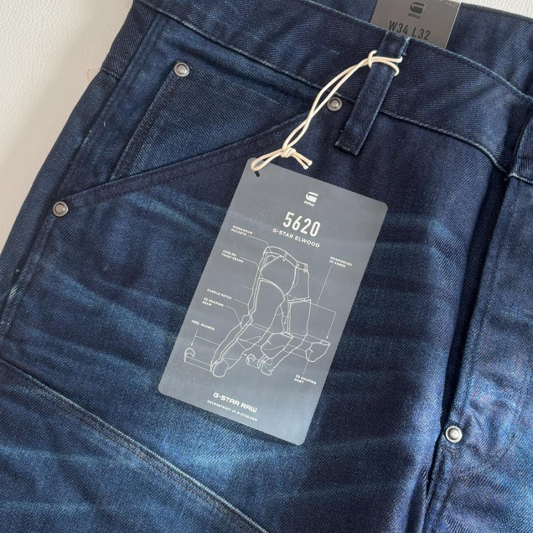 新品 ジースターロゥ デニム 5620 3D SLIM エルウッド XL相当