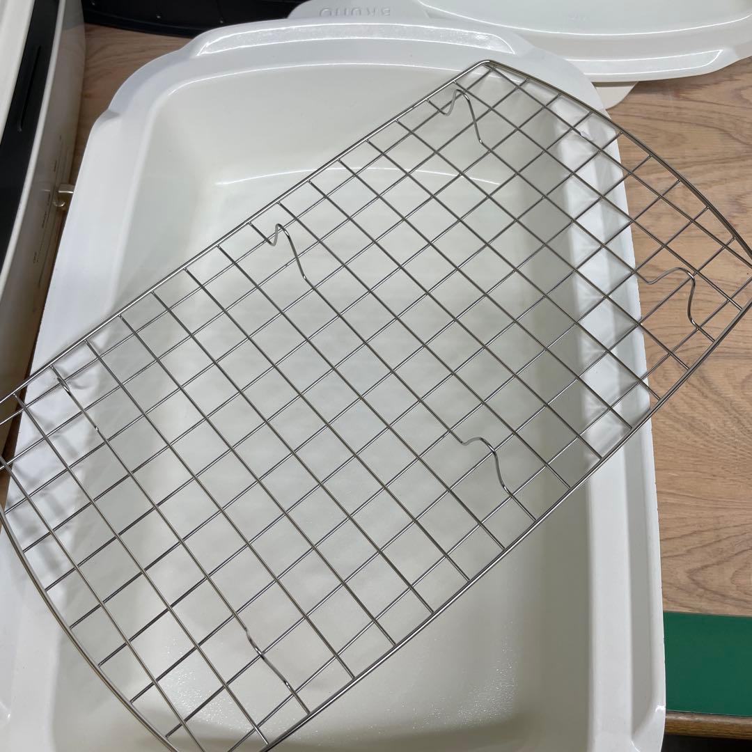 BRUNO　ブルーノホットプレート　グランデサイズ　ホワイト　仕切り鍋付き