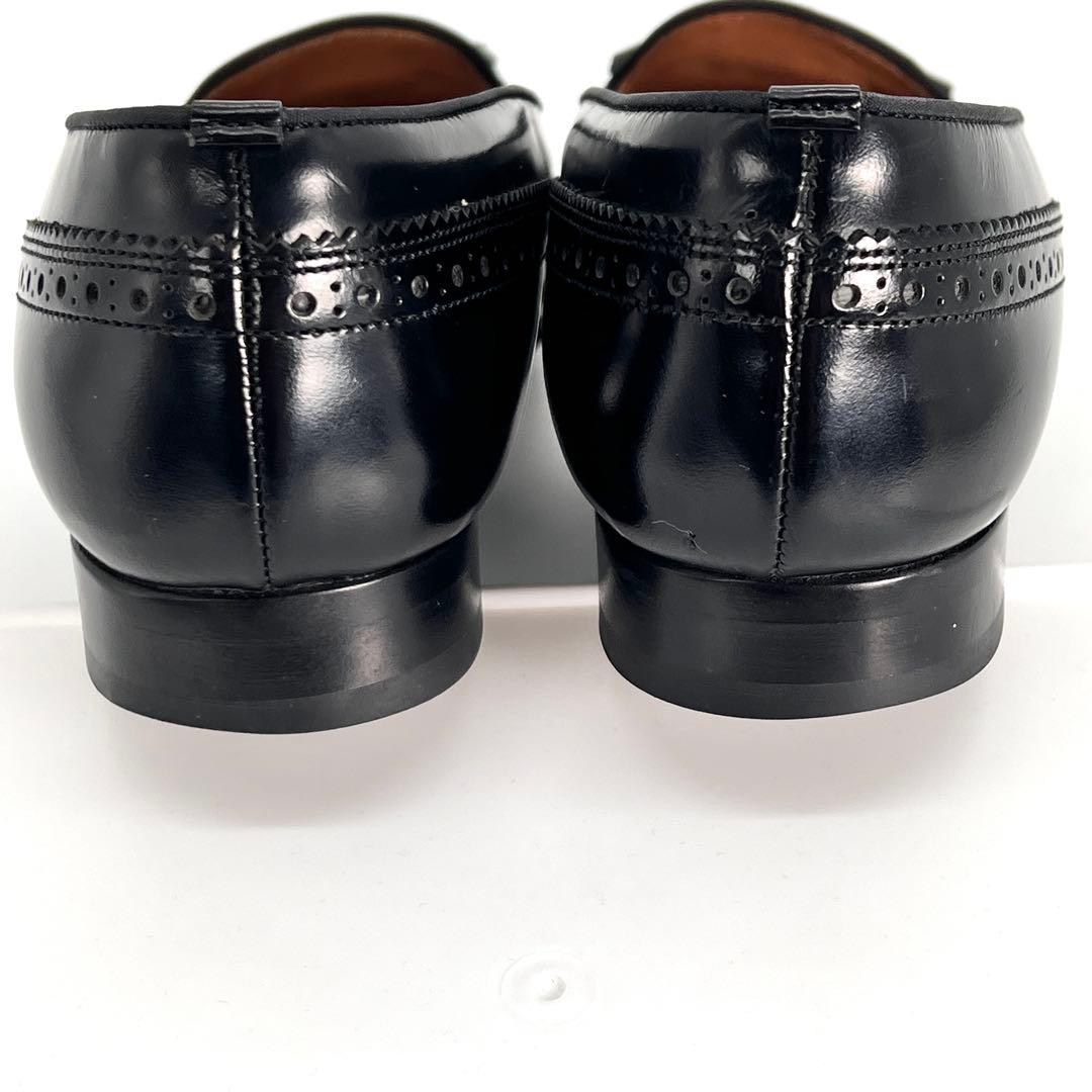 【美品】REGAL 本革 ウイングチップ タッセルローファー パンプス 24cm