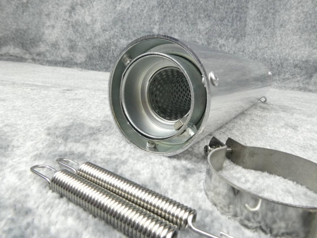 エンデ　サイレンサー　銀５０．８π　バンド　ナカノ　耐熱　ステッカー/ 汎用