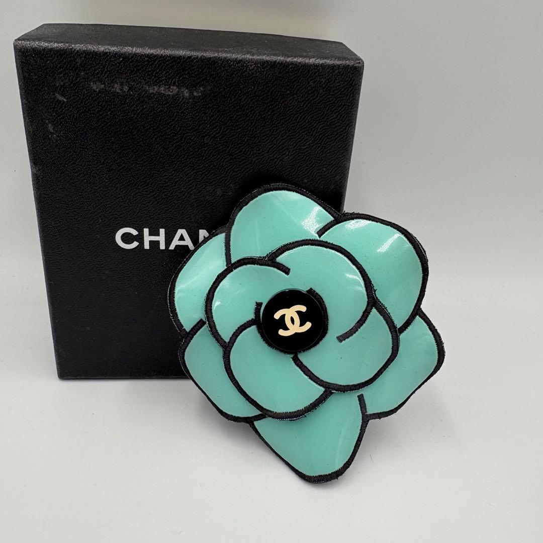 CHANEL　ヴィンテージ　カメリア　ココマーク ブローチ　レア　希少 箱付き