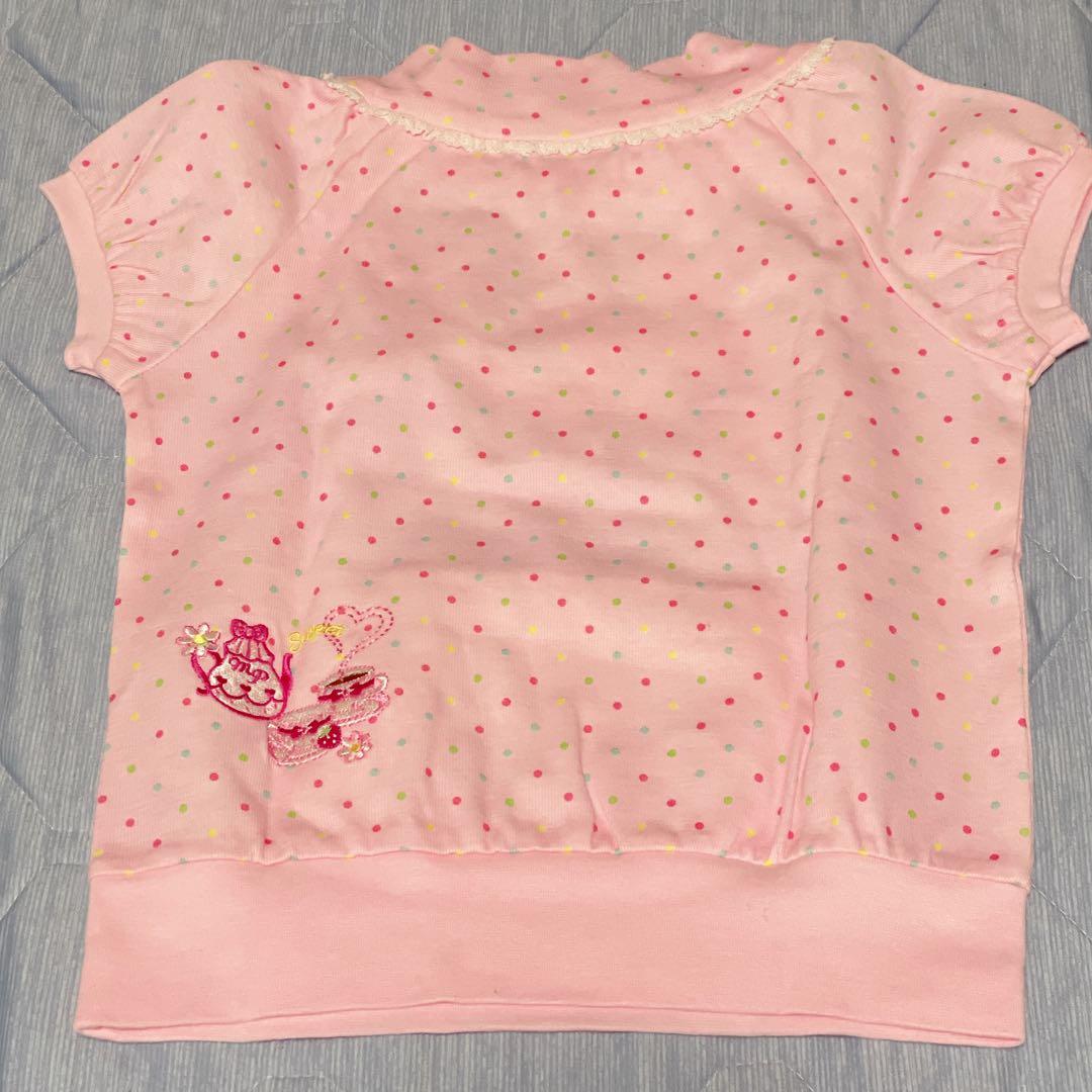 メゾピアノ　みみぽぽちゃん　Tシャツ トップス ピンク　美品　平成レトロ