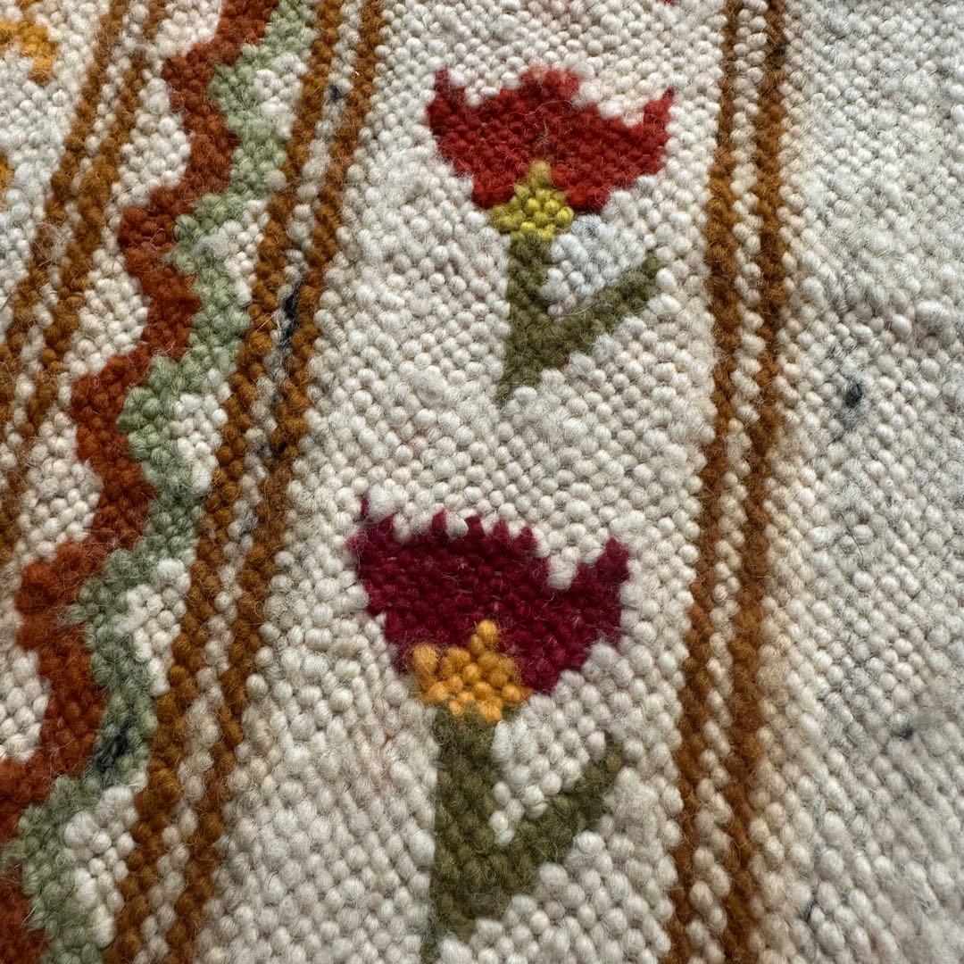 モロッカン調 ウールラグ ボヘミアン ユーロヴィンテージ