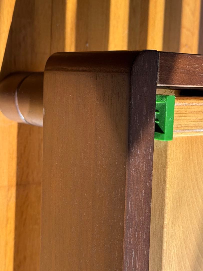 高級木材セミダブルベッドフレーム ウォルナット センベラ ウッドスプリングタイプ