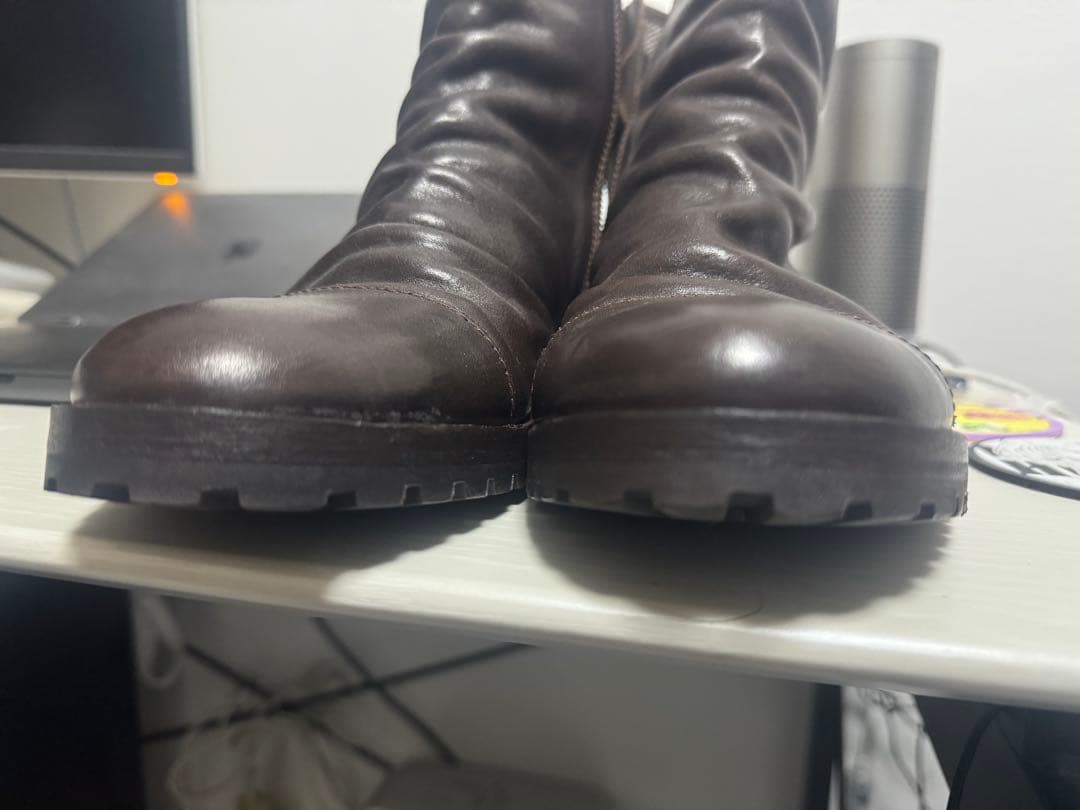 【高級ソール】CAMPER カンペール サイドジップ レザーブーツ 41