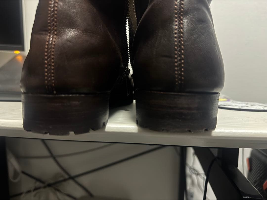 【高級ソール】CAMPER カンペール サイドジップ レザーブーツ 41