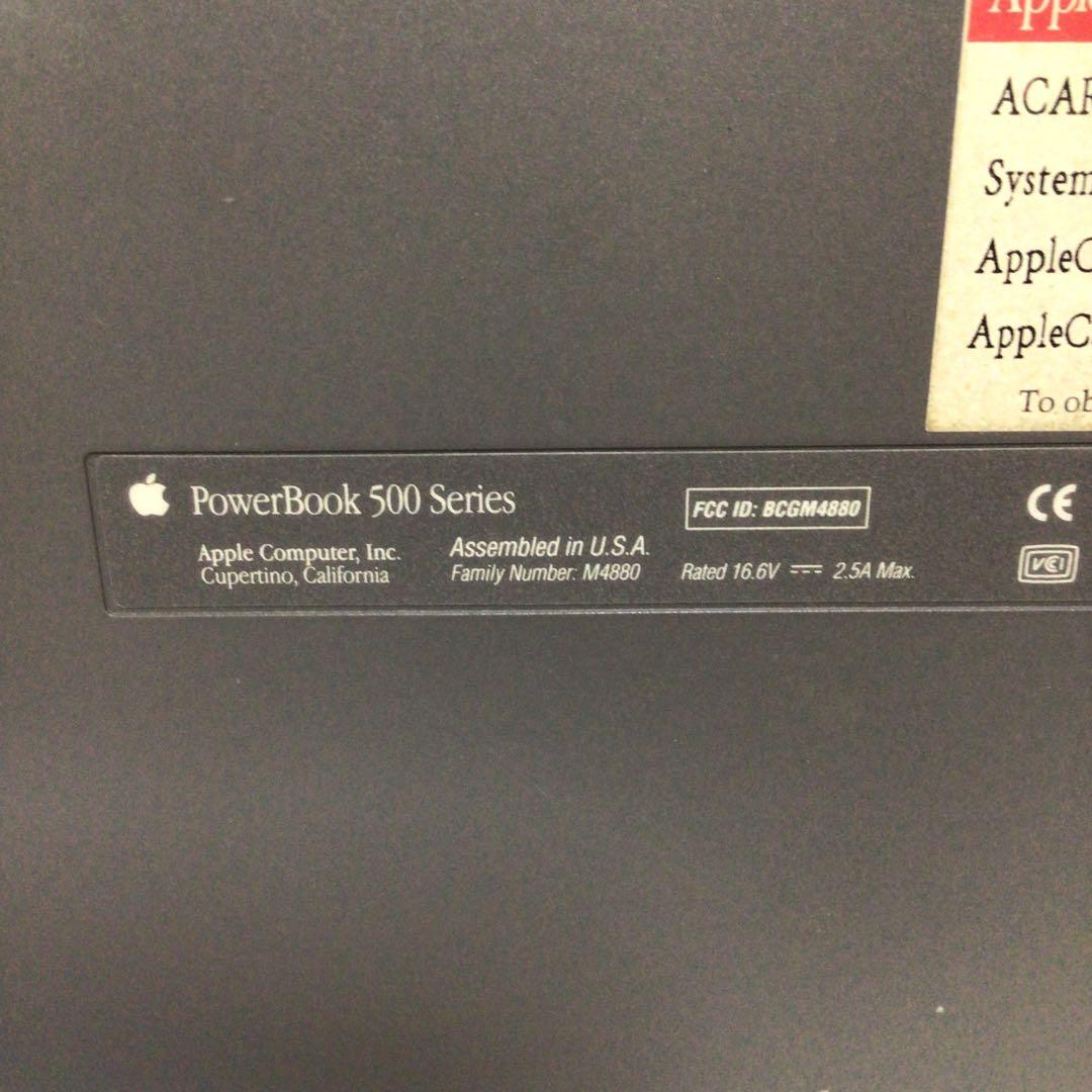 Apple PowerBook 540 本体 ケーブル　付属品