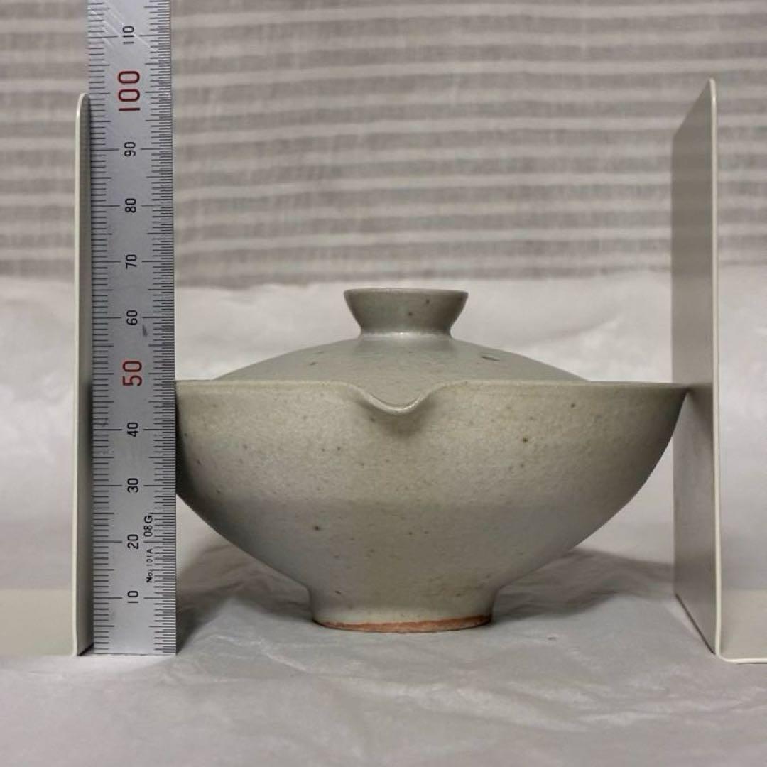 齋藤有希子 白釉 煎茶碗 絞り出し急須 湯冷し セット